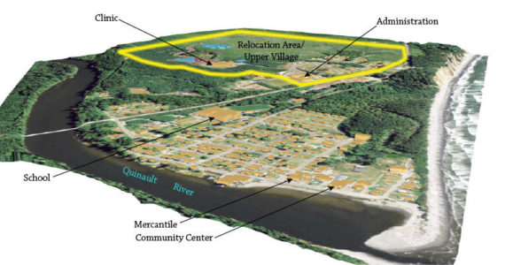 Quinault Indian Nation 
A rendering of the future site of the Quinault city of Taholah.