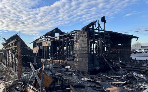 A fire completely destroyed a vacant Aberdeen residence early on Nov. 21. (Michael S. Lockett / The Daily World)