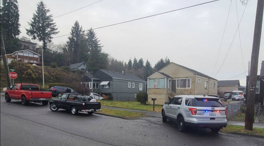 The Hoquiam Police Department executed a search warrant on a suspect supplier of fentanyl, an illegal narcotic, on Wednesday, Nov. 30, arresting one man. (Courtesy photo / Hoquiam Police Department)