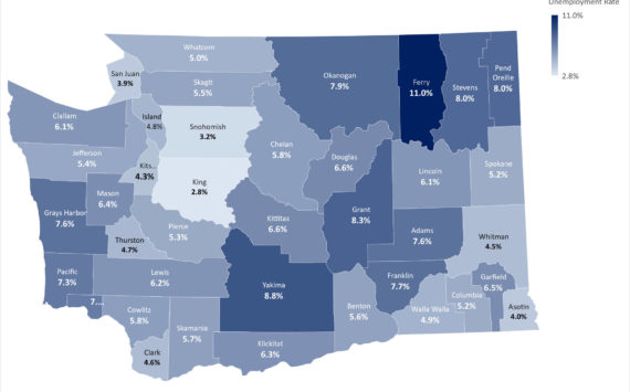 For the third consecutive month, Grays Harbor County saw an increase to its unemployment rate, which now stands at 7.6%, as of the December 2022 statistics provided by the Employment Services Department. Washington state unemployment increased to 4.2% while the national unemployment rate decreased to 3.5% (Photo Courtesy of ESD)