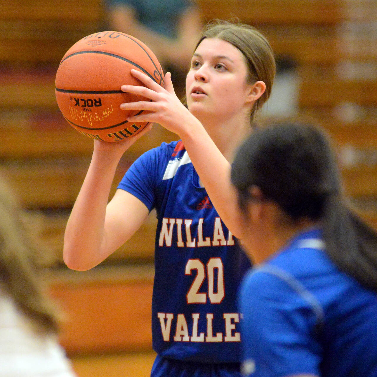 DAILY WORLD FILE PHOTO Willapa Valley senior Brooklyn Patrick had a double-double to lead the Vikings to a 41-37 overtime win over Naselle on Wednesday at Naselle High School.