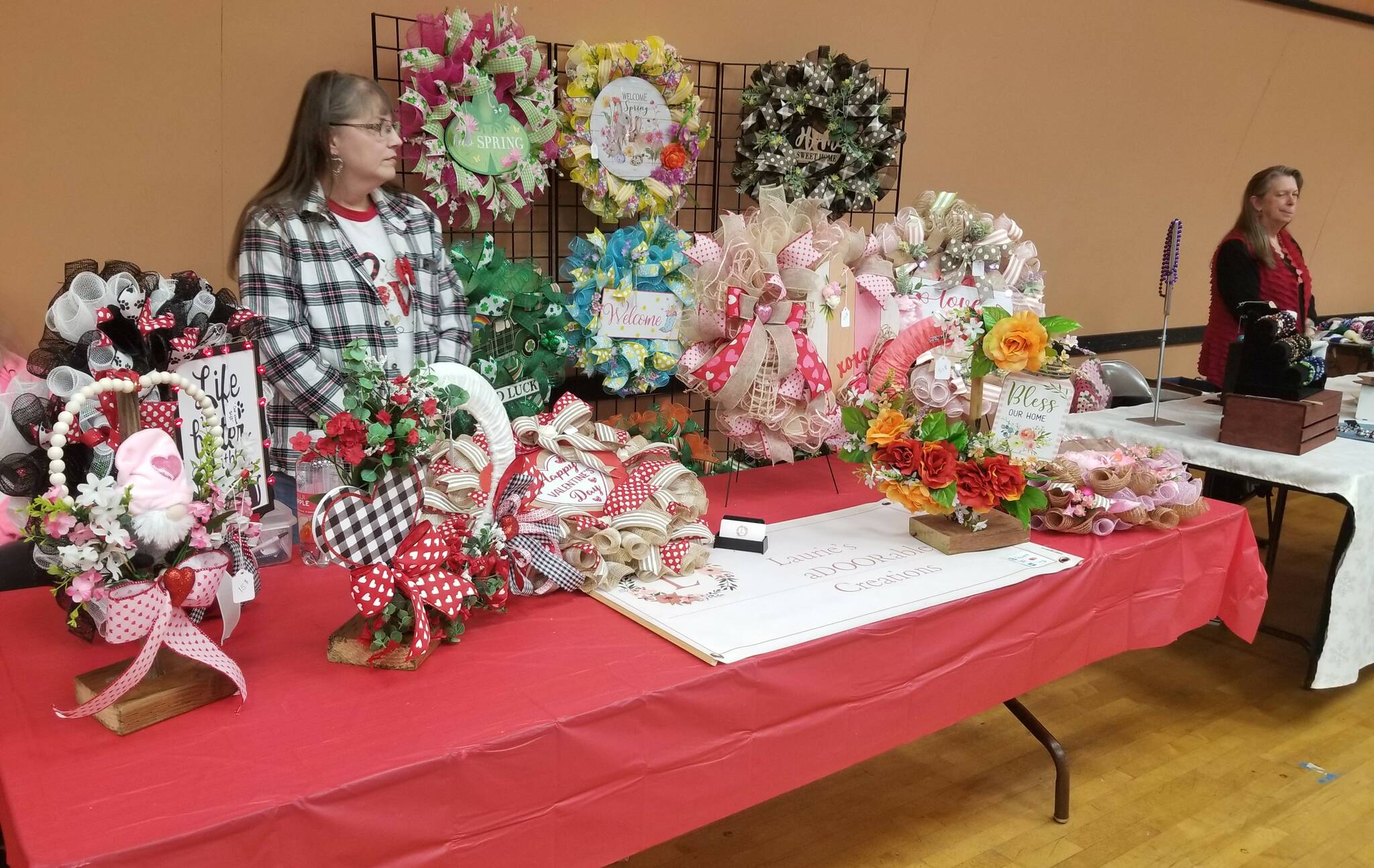 Allen Leister / The Daily World
From Valentine’s Day decorations to handcrafted products such as soaps, jewelry and clothing among countless other items, the 2nd annual Love is in the Air Bazaar saw a higher than anticipated turnout in the McCleary VFW Hall on Saturday, Feb. 4.