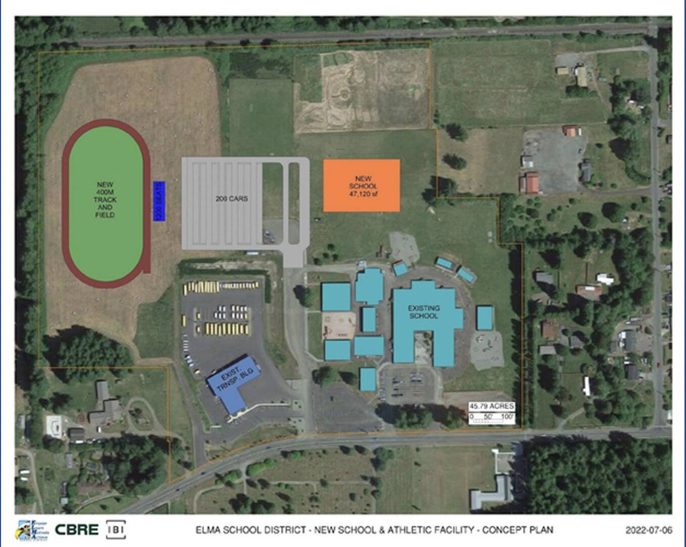 Elma School District's $66 million bond would provide funding for a new intermediate elementary school and updated athletic fields. (Courtesy photo / Elma School District)