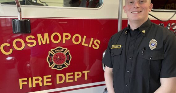 Michael S. Lockett / The Daily World
Nick Falley, appointed in January as fire chief of the Cosmopolis Fire Department, has the task of leading the all-volunteer department.