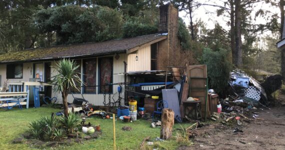 City of Ocean Shores
A property at 367 Eridani Loop in Ocean Shores is slated for abatement. Proposed changes to city code would give city building officials greater authority to take action on properties deemed as a danger or risk to the public.