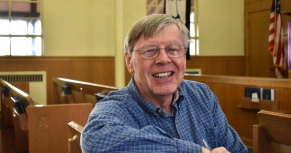Steve Cavin, one of the friendly faces you’ll see at First Presbyterian Church of Aberdeen — 420 N. Broadway St. — explains some of his favorite elements about the house of worship he’s called home since 1971. The church will celebrate its 135th anniversary on Sunday with a potluck after the 10 a.m. service. The church website says the potluck should start at 11:15 a.m.