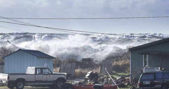 Quinault Indian Nation
King tides in January 2022 breached the seawall in Taholah, forcing the evacuation of homes and public facilities.
