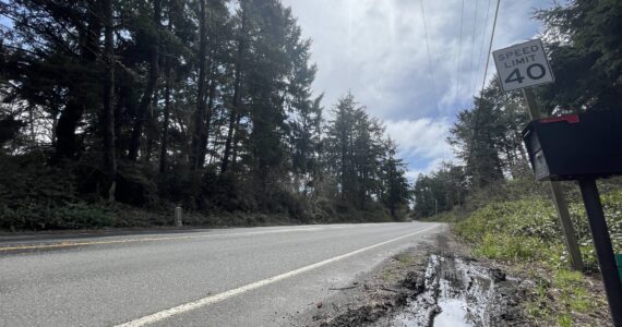 Michael S. Lockett / The Daily World
Multiple cars were involved in a motor vehicle crash on state Route 105 near Westport that resulted from a car being driven too fast in the hail, according to the Washington State Patrol.