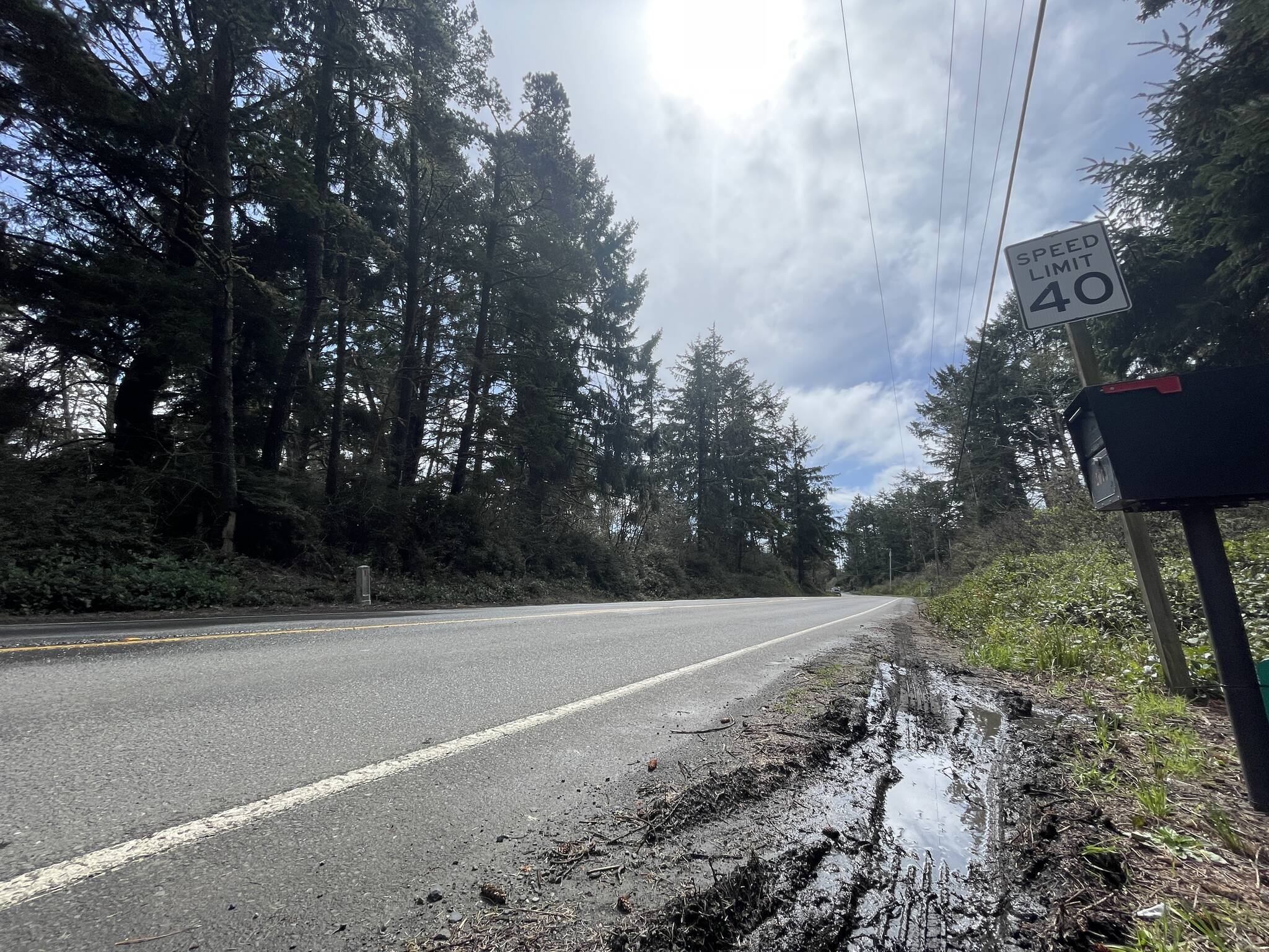 Multiple cars were involved in a motor vehicle crash on SR-105 near Westport that resulted from a car being driven too fast in the hail, according to the Washington State Patrol. (Michael S. Lockett / The Daily World)