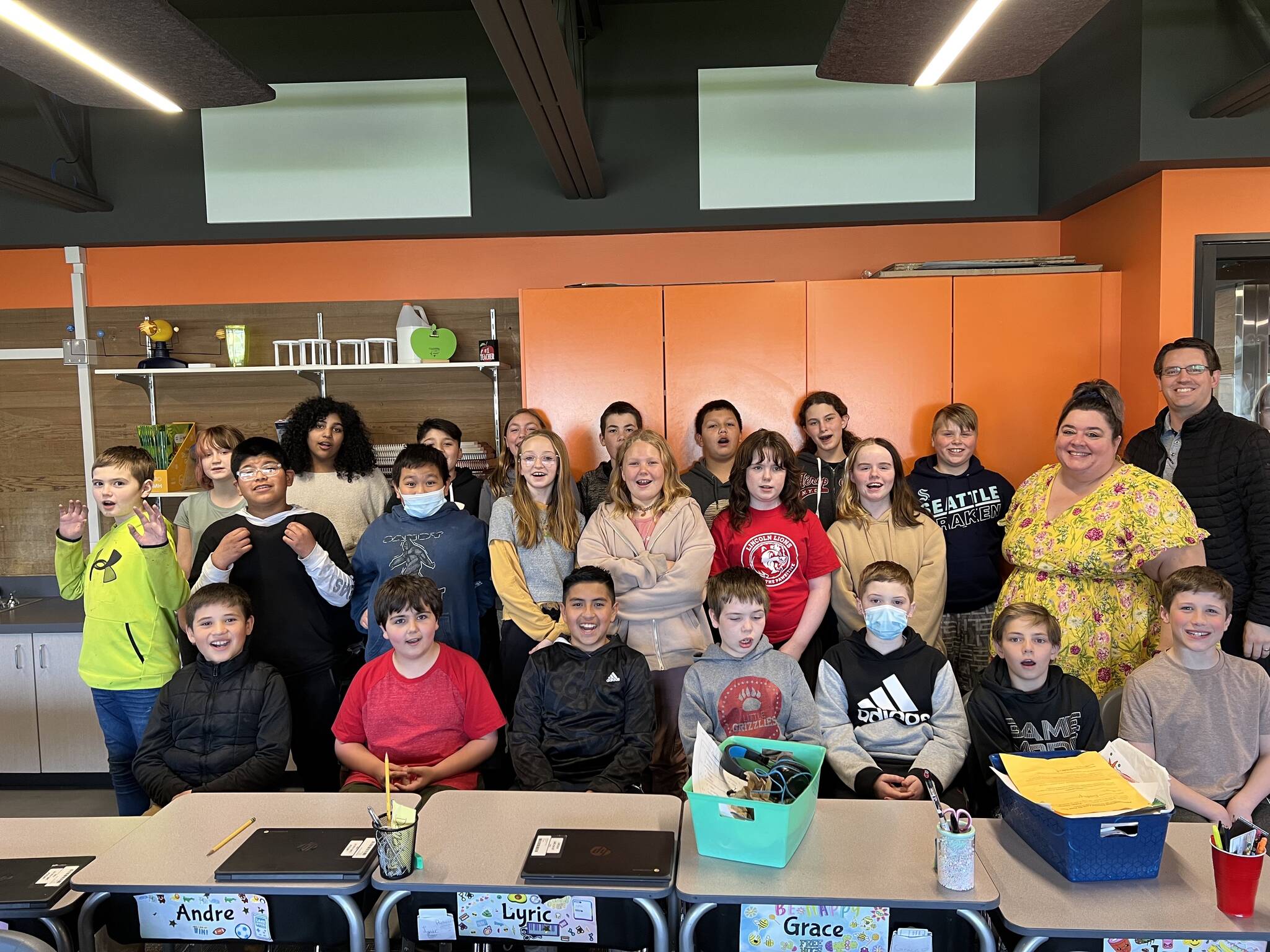 Clayton Franke / the daily world
Andrea Andrews’ fifth grade class.