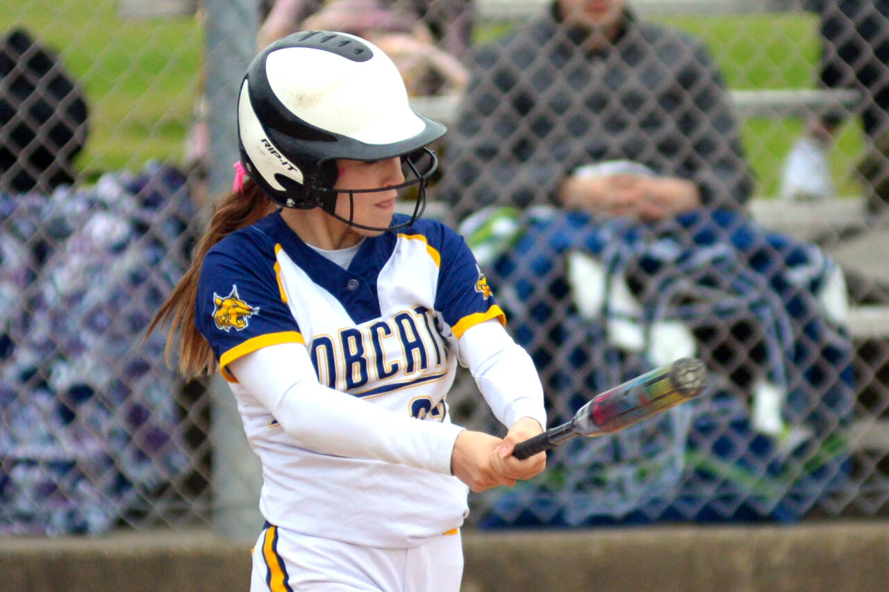 DAILY WORLD FILE PHOTO Aberdeen’s Aili Scott had three hits and scored three runs in a 14-4 win over Shelton on Wednesday in Shelton.