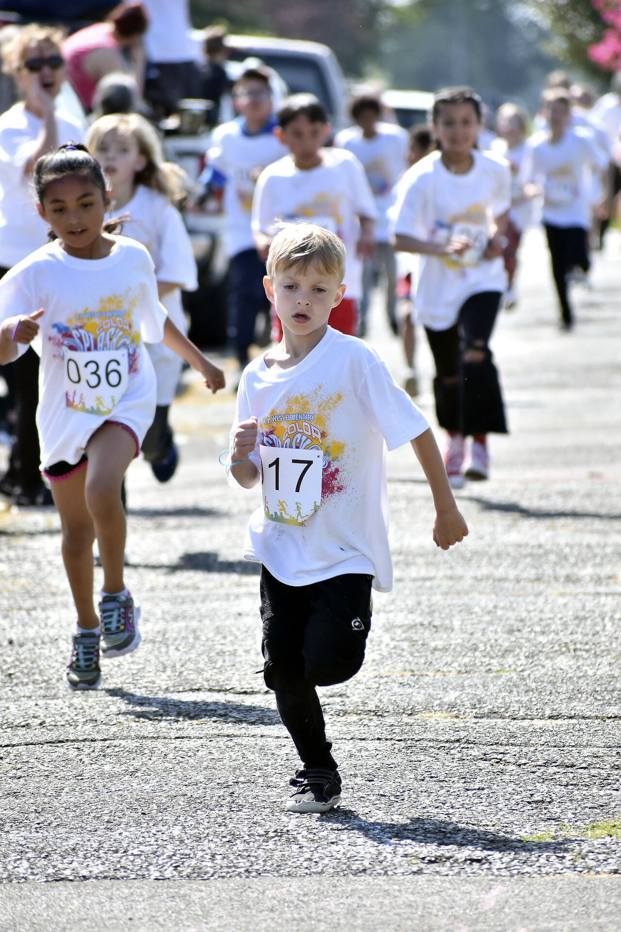SUBMITTED PHOTO AJ West first-grader Kyle Demasters placed fifth at the 2023 Fun Run on Friday in Aberdeen.