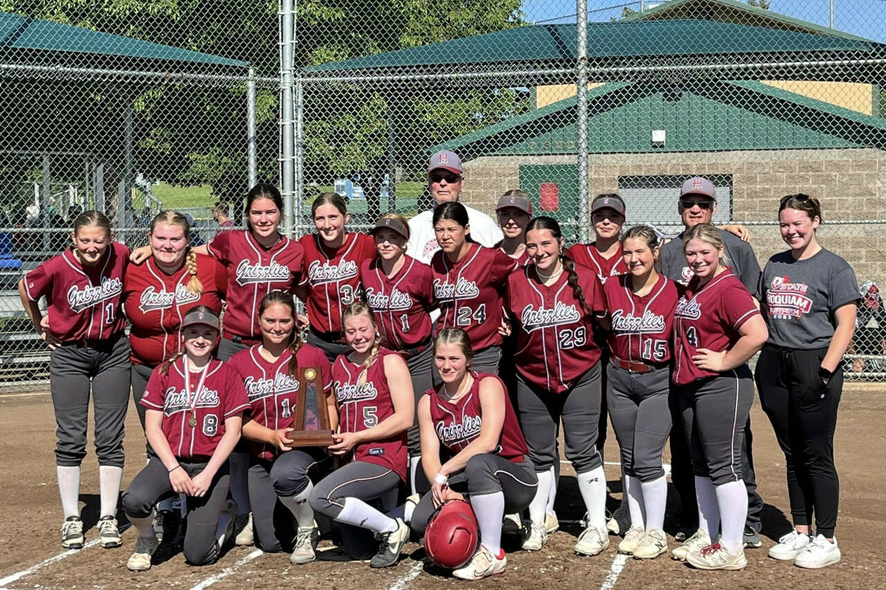 SUBMITTED PHOTO The Hoquiam Grizzlies placed fourth in the state at the conclusion of the 1A State Softball Tournament on Sunday at the