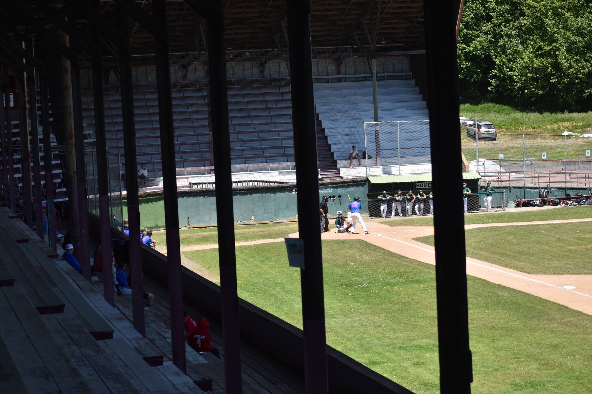 Constructed in 1938 with a half-million board feet of old growth fir, Olympic Stadium is the largest all-wooden grandstand in the country, according to the National Register of Historic Places.