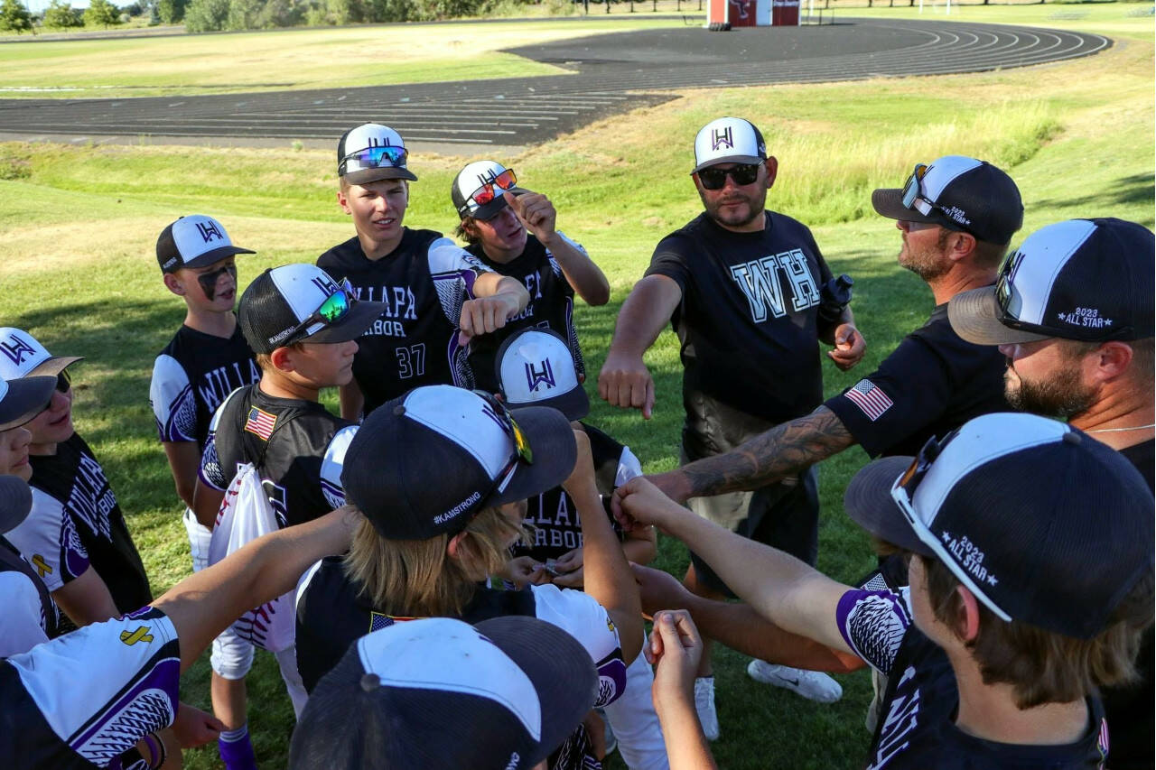 PHOTO COURTESY OF WILLAPA HARBOR BASEBALL ASSOCIATION The Willapa Harbor Junior all-star team placed third at the Little League Junior Division State Tournament on Saturday at Medical Lake High School.