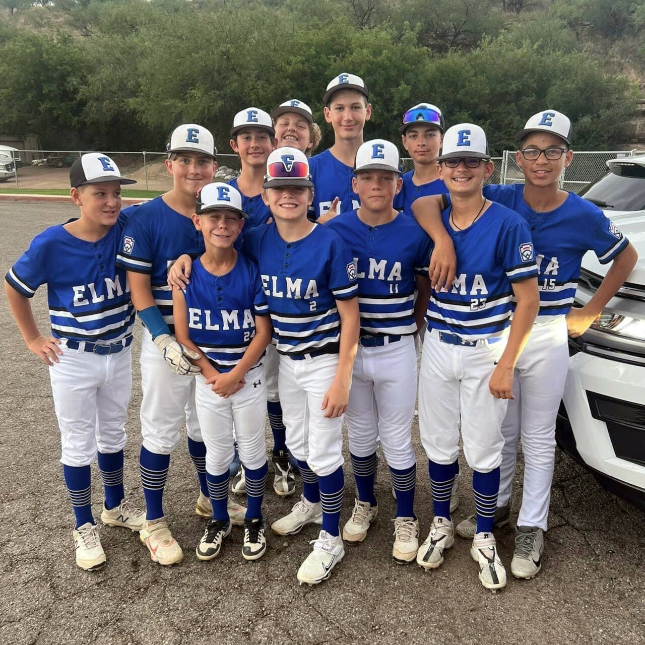 PHOTO COURTESY OF ELMA LITLE LEAGUE 
The Elma Little League Intermediate all-stars fell 7-6 to Woodland (Northern California) in the West Regional quarterfinal round on Tuesday in Nogales, Arizona, ending their postseason run.