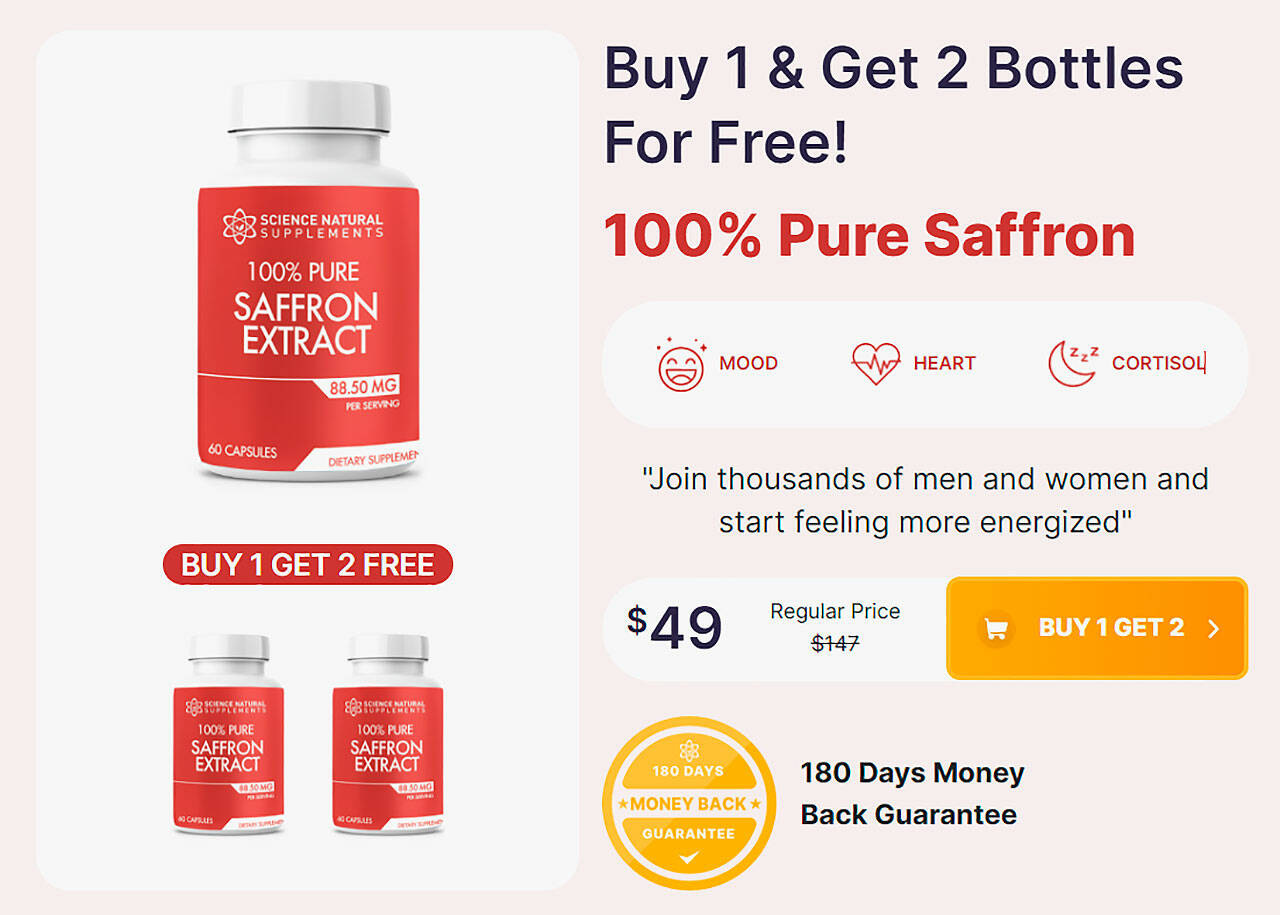 Science Natural Supplements 100 Pure Saffron Extract Reviews Does It