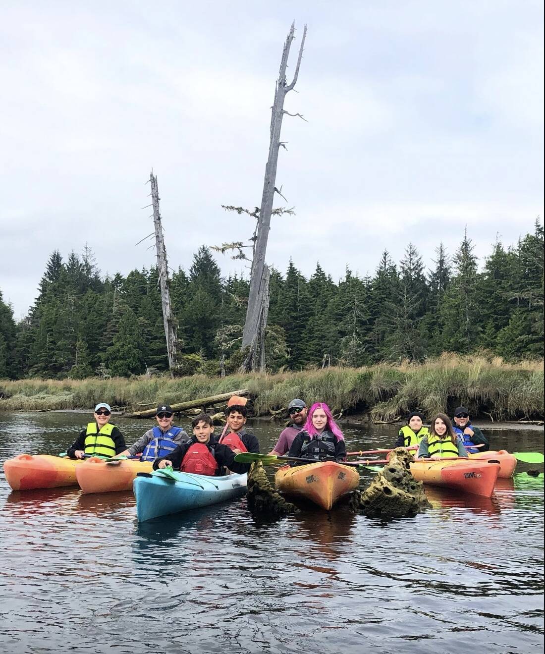Clayton Franke / The Daily World
Paddlers visit the ghost forest on a tour with Buck’s Northwest, an outdoor adventure store in Seabrook.