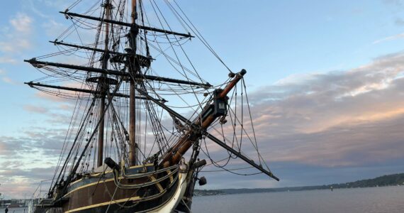 Michael S. Lockett / The Daily World
The Lady Washington lies moored alongside the pier at Port Orchard, where it will overwinter following this year’s successful sailing season.