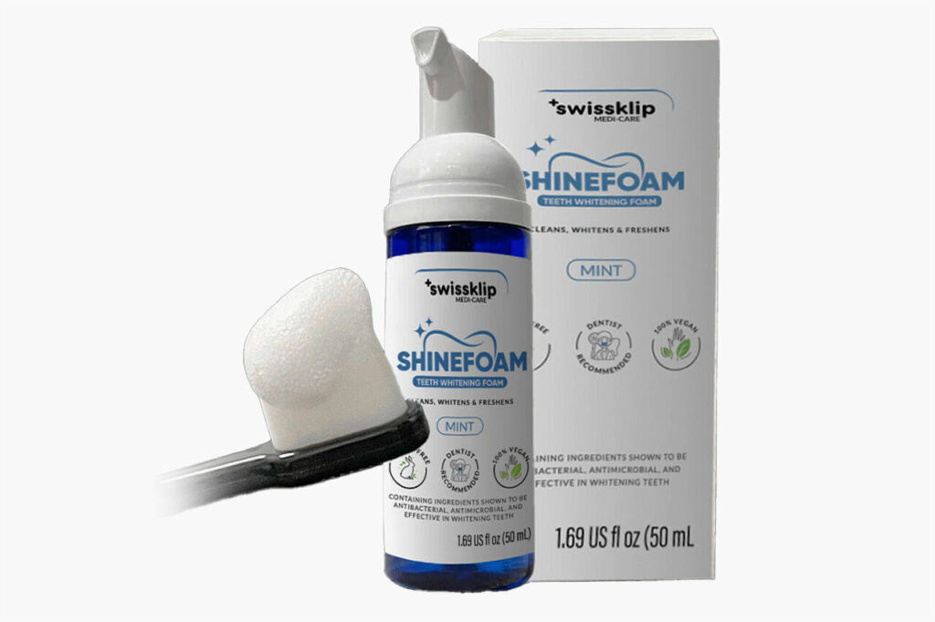 Swissklip Shinefoam Teeth Whitening Foam Reviews Does It Work? The