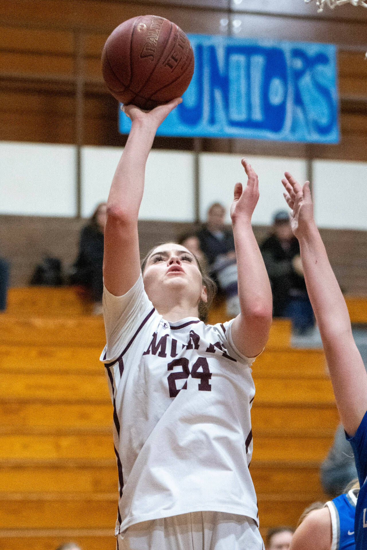 PHOTO BY FOREST WORGUM Montesano’s Jillie Dalan, seen here in a file photo, scored 27 points to lead the Bulldogs to a 54-33 win over Aberdeen in the title game of the Montesano Winter Classic on Friday in Montesano.