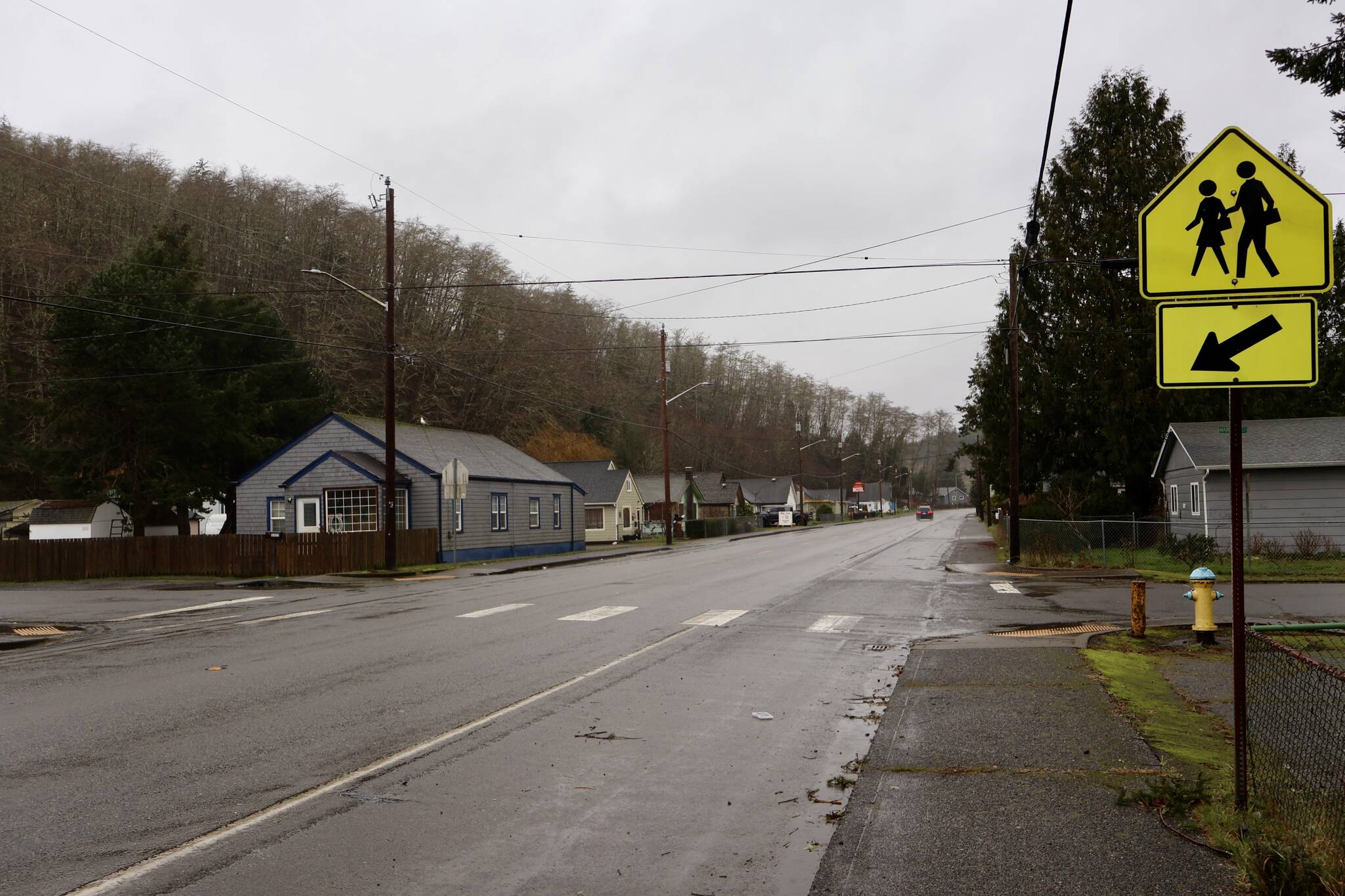 A girl was struck and seriously injured in Hoquiam in a hit-and-run on Thursday morning. (Michael S. Lockett / The Daily World)