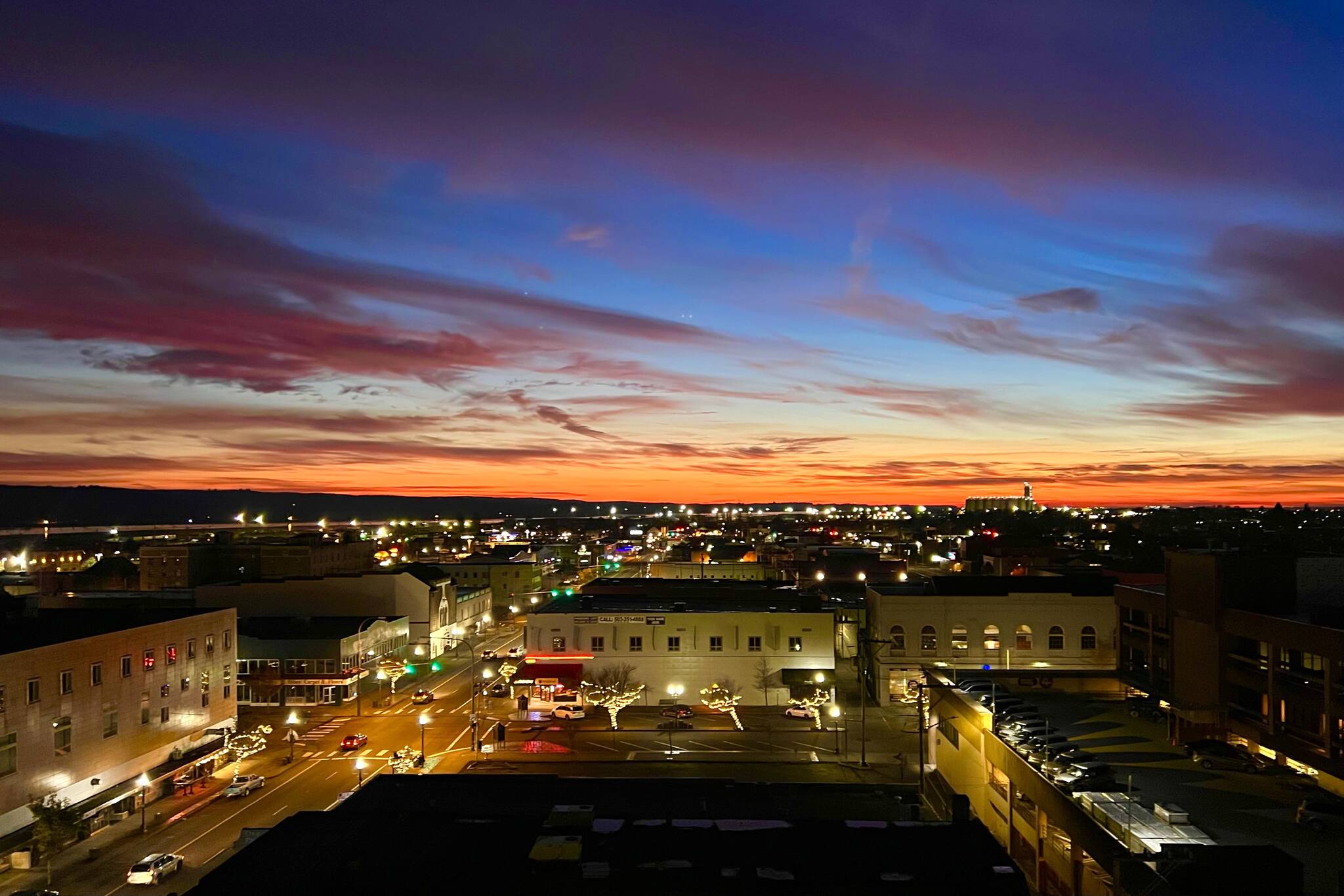 Moyer Multi Media LLC.
Photographing downtown Aberdeen at sunset from the top of the Becker Building.