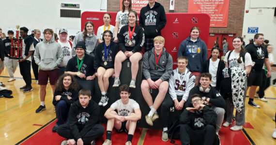 SUBMITTED PHOTO The Montesano Powerlifting Team competed at the Axe House Open on Saturday, Feb. 3 at Shelton High School.
