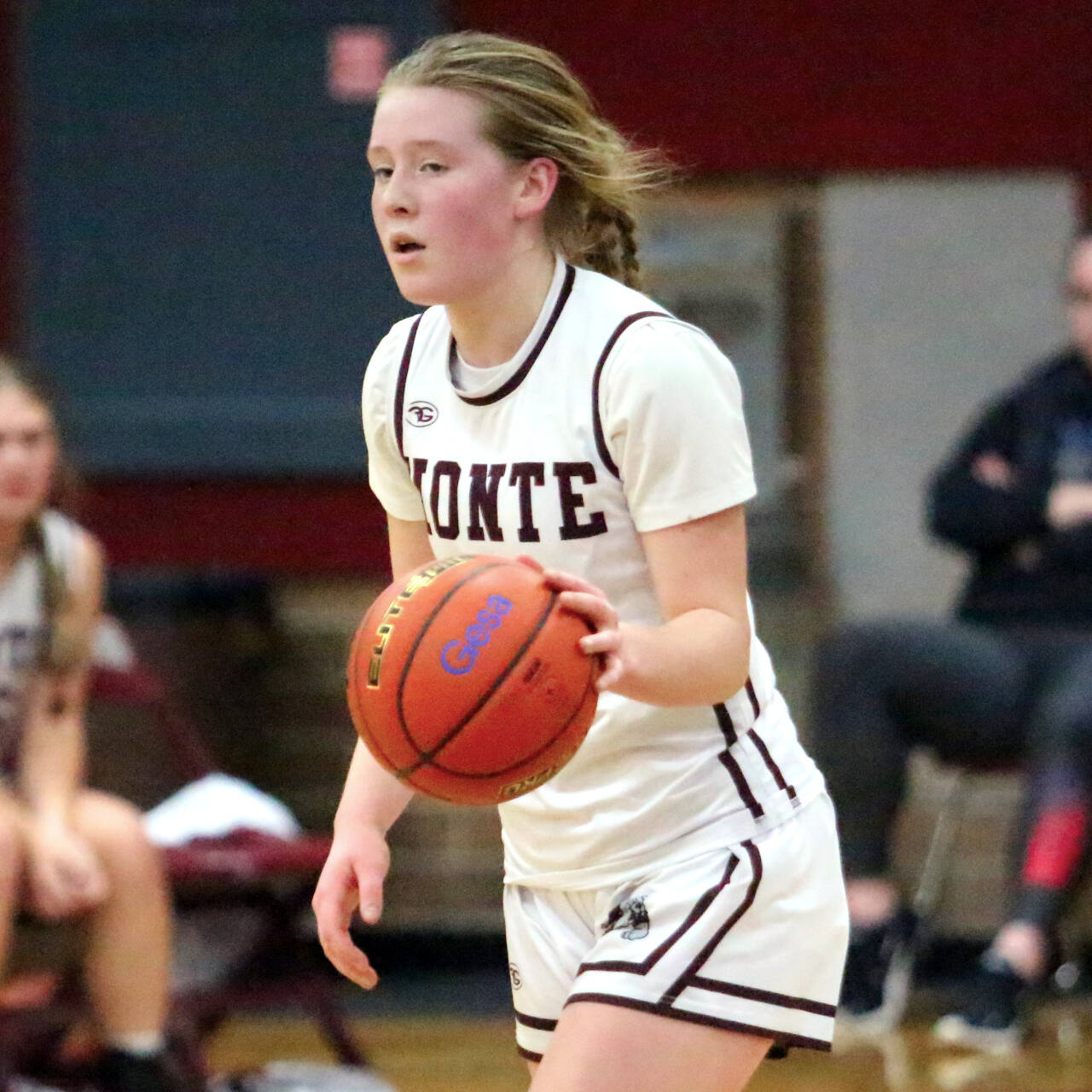 DAILY WORLD FILE PHOTO 
Montesano freshman point guard Tieander Olson was named to the 1A Evergreen All-League First Team for the 2023-24 season.