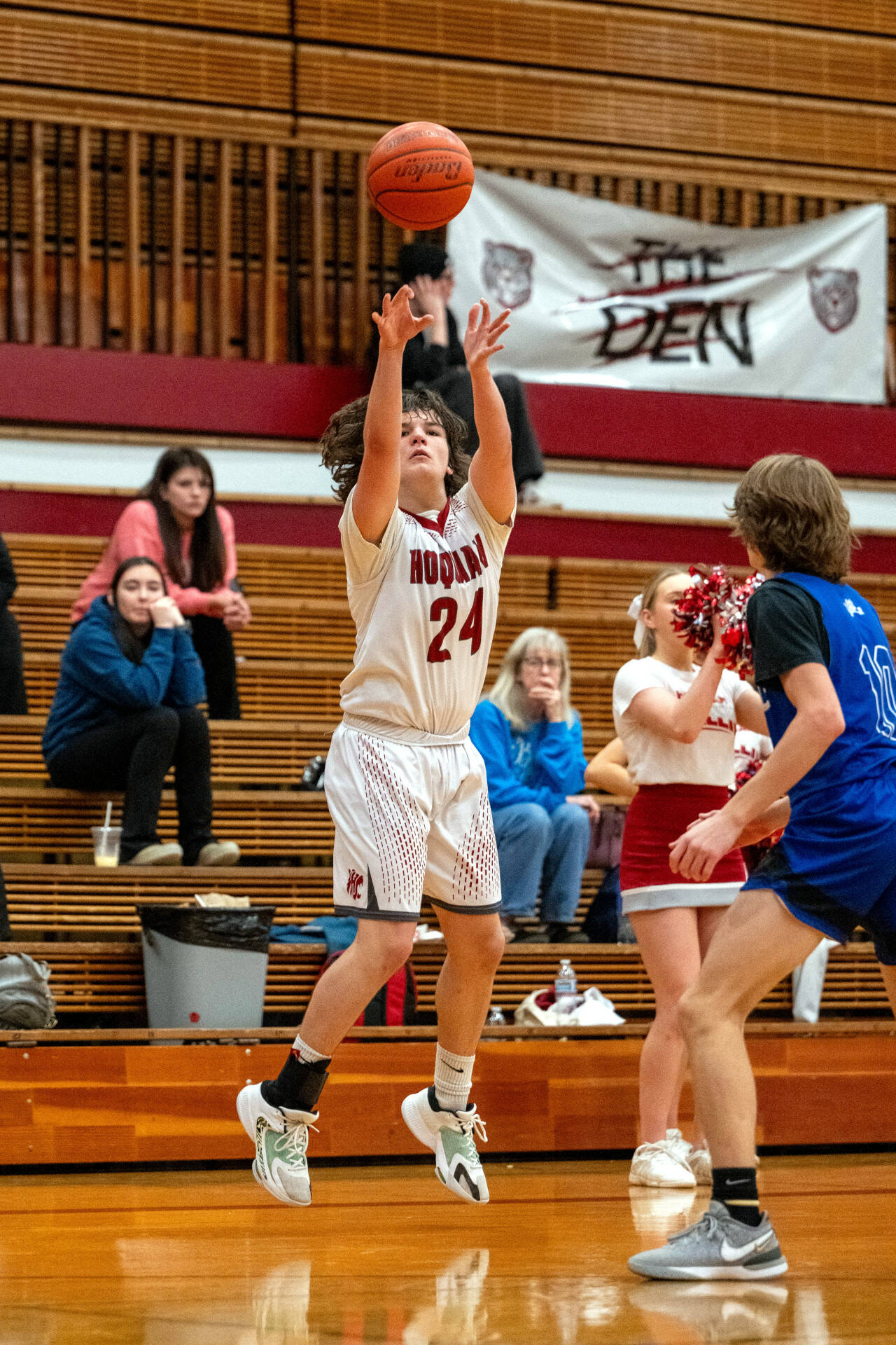 PHOTO BY FOREST WORGUM High-scoring Hoquiam freshman point guard Lincoln Niemi was named to the 1A Evergreen League First Team after averaging just under 20 points per game this season.