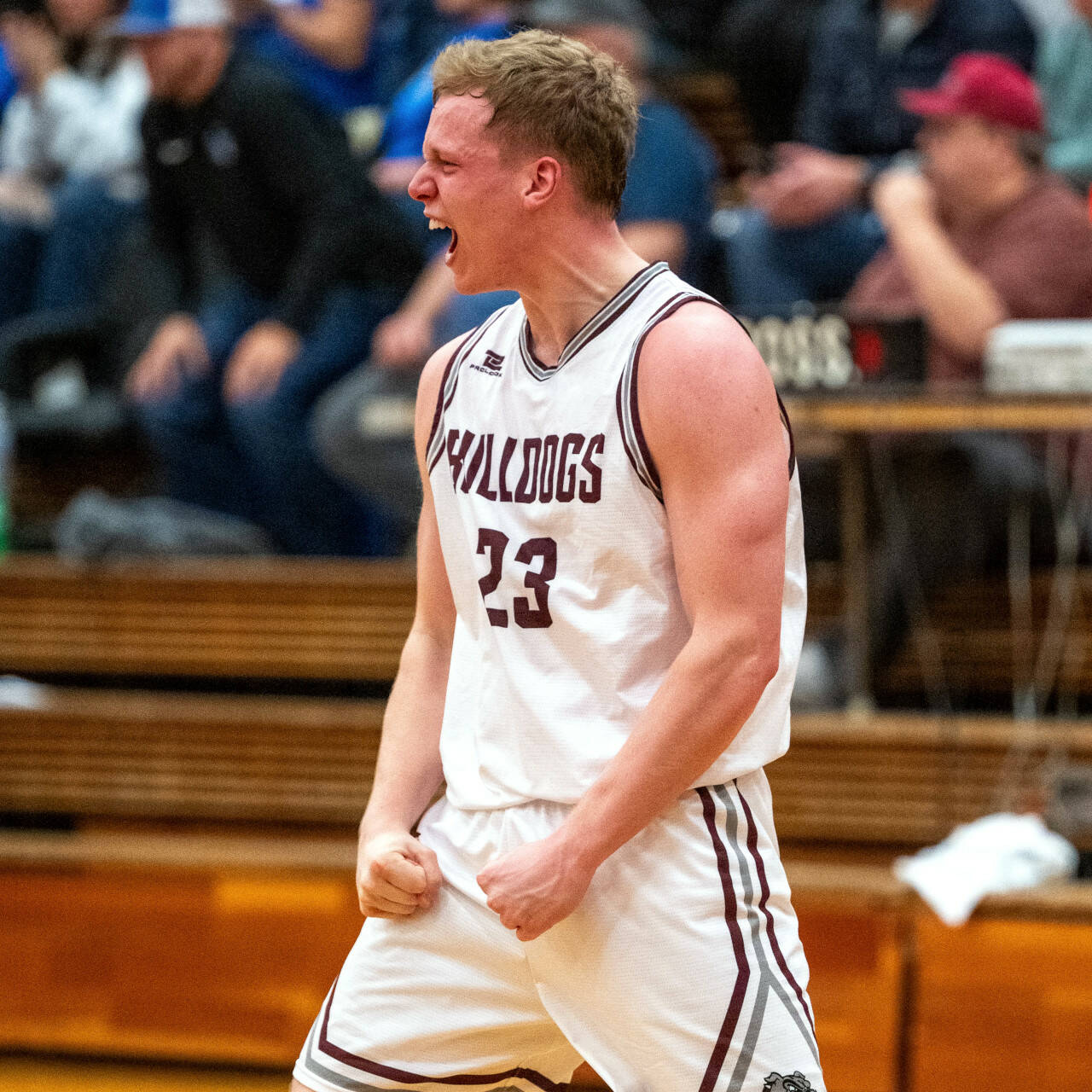 PHOTO BY FOREST WORGUM Montesano senior Tyce Peterson, seen here in a file photo, figures to play a key role when the No. 12 Bulldogs take on No. 13 Sultan in a 1A State first-round game on Saturday in Tumwater.