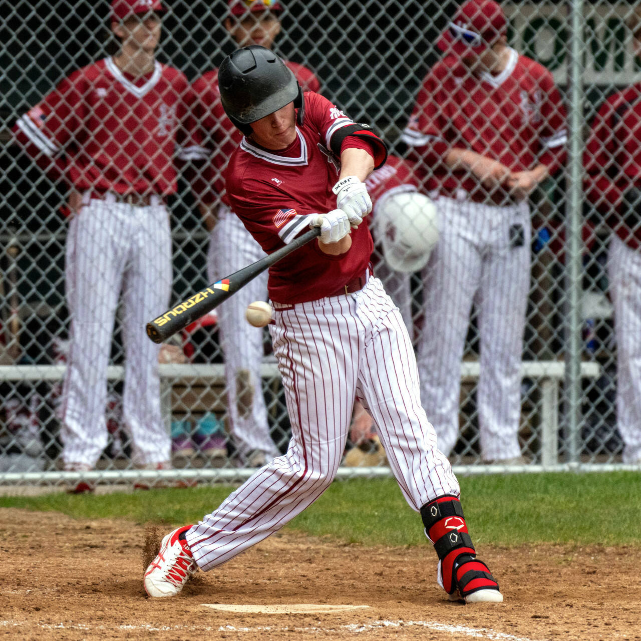 PHOTO BY FOREST WORGUM Hoquiam’s Riley Montoure, seen here in a file photo, had two hits in the Grizzlies’ 17-3 win over Mt. Tahoma on Monday in Hoquiam.
