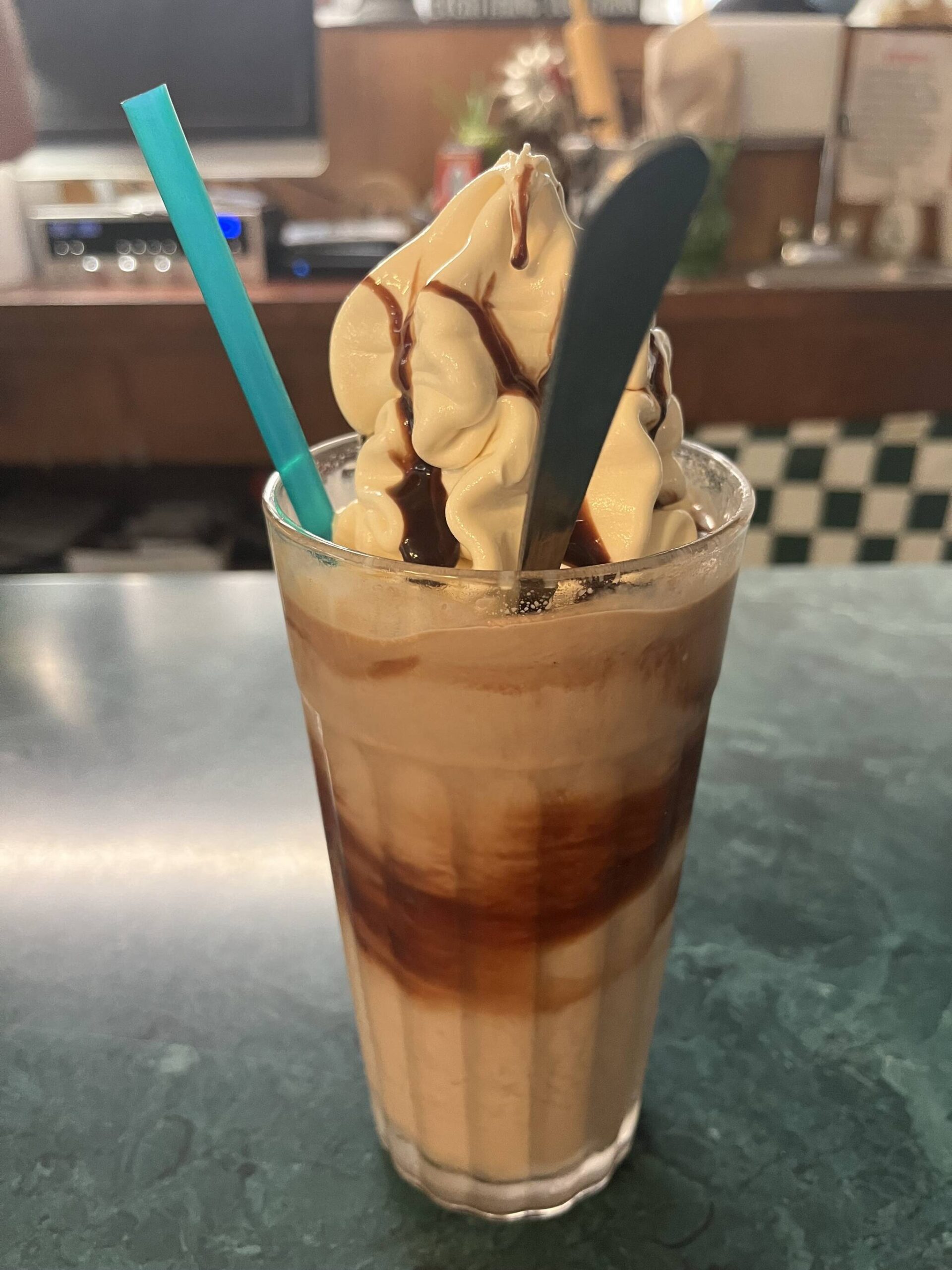 Matthew N. Wells / The Daily World
Come for the cheeseburger and fries. Stay for the milkshake, which is made with homemade ice cream. This 24-ounce chocolate milkshake is worth the price of admission at Clarks Restaurant.