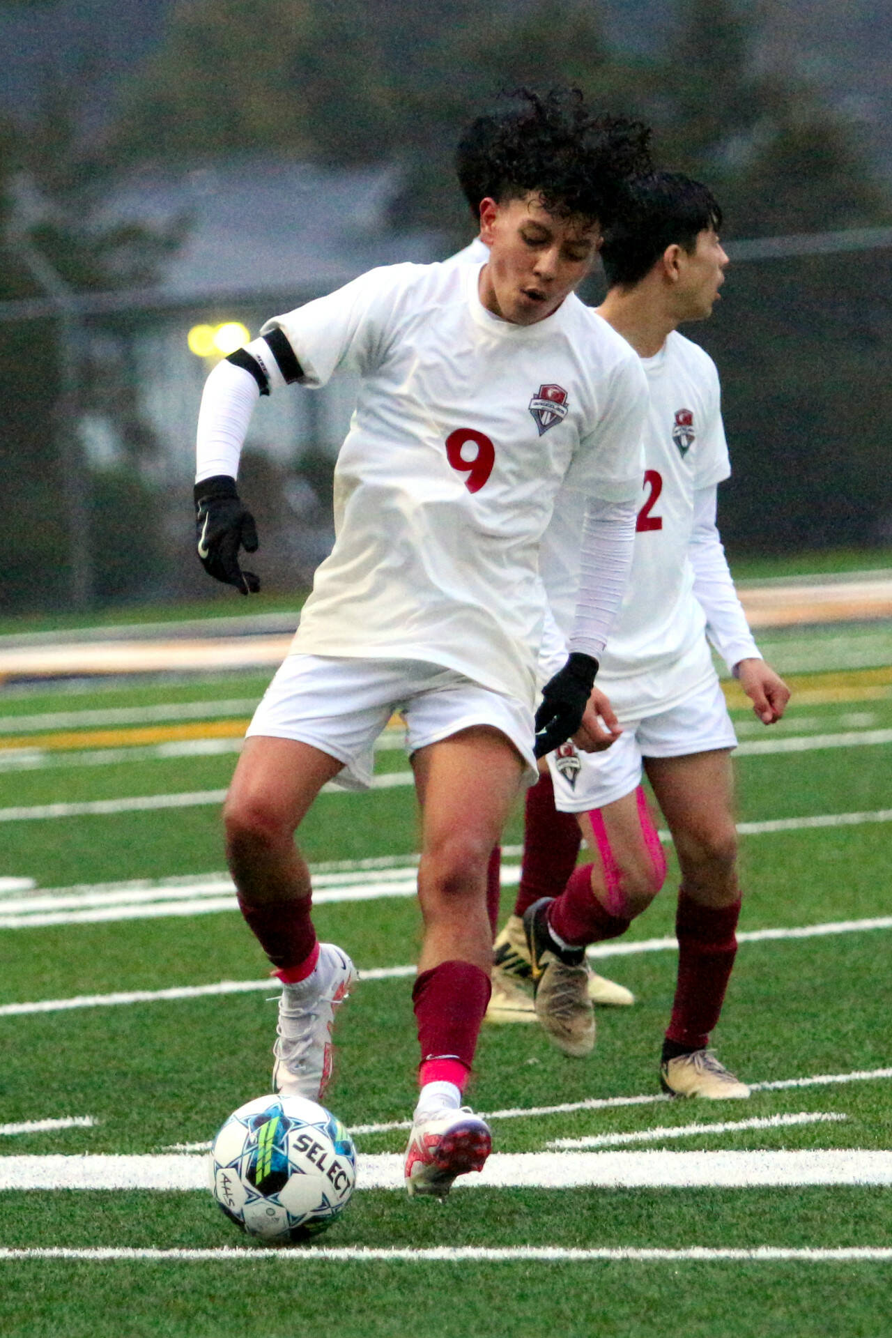 DAILY WORLD FILE PHOTO Hoquiam midfielder Santiago Martinez Ortiz (9) scored a goal and added two assists in a 4-0 win over Forks on Wednesday in Forks.