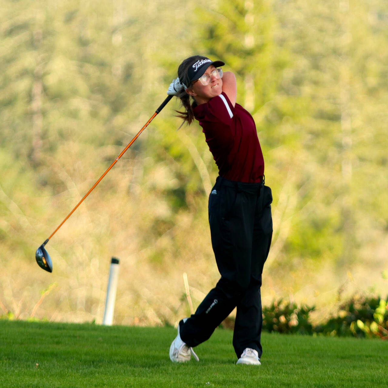 SUBMITTED PHOTO 
Defending state-champion Hailey Blancas shot a 39 in her nine-hole round to lead Montesano to a victory over Hoquiam on Wednesday at the Grays Harbor Country Club in Aberdeen.