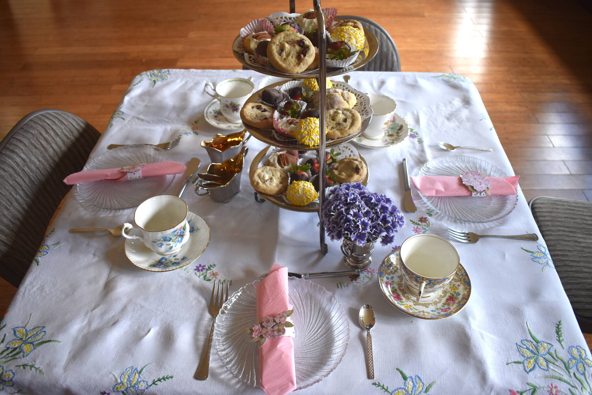 Matthew N. Wells / The Daily World
This is a preview of some of the sweet items to expect at the Victorian Tea at St. Andrew’s Episcopal Church. The event runs from 2 to 4 p.m. on Saturday. And yes, those tea cups will be filled with smooth hot tea that’s delicious even for non-tea drinkers.