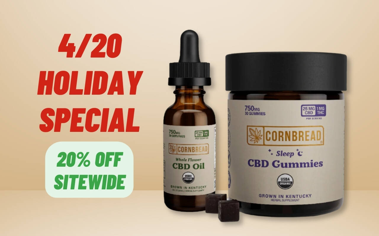 Cornbread Hemp 420 Deals 20 OFF Entire Site (Holiday Discount Code