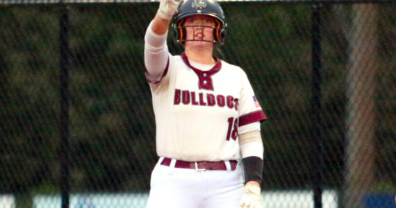 DAILY WORLD FILE PHOTO Montesano first baseman Kylee Wisdom homered in a victory over Hoquiam on Thursday in Hoquiam.