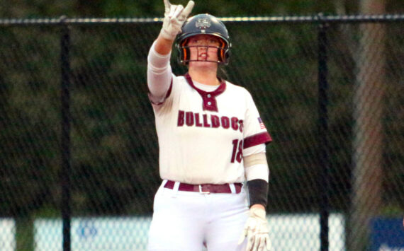 DAILY WORLD FILE PHOTO Montesano first baseman Kylee Wisdom homered in a victory over Hoquiam on Thursday in Hoquiam.