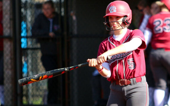 DAILY WORLD FILE PHOTO Hoquiam’s Lexi LaBounty had two home runs during a victory over College Place on Saturday in Montesano.