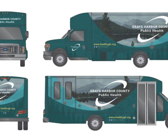 <p>Grays Harbor County Public Health</p>
                                <p>A rendering shows what Grays Harbor County Public Health’s mobile health van will look like when it arrives in June.</p>