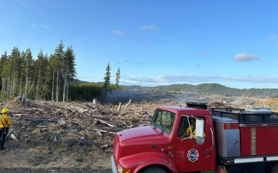 Hoquiam Fire Department
Firefighters confronted a wildfire near Artic, stopping it before it could get too much momentum, on Sunday.
