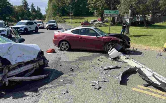 Washington State Patrol
A Sunday afternoon crash injured three people on U.S. Highway 12 in Porter.