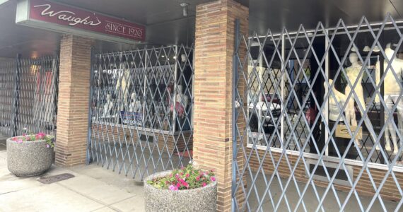 Matthew N. Wells / The Daily World
Waugh’s Men’s and Women’s Apparel — 110 E. Heron St., in Aberdeen — is scheduled to close in the next few weeks. The loss of the shop, which owner Daniel Crocker blames on loss of revenue over the past “6-7 months,” has been a hard decision for him. Crocker started working at Waugh’s for a few years before he bought the place in 2020 and he’s made a lot of close connections. It seems a good number of Aberdeen residents will miss the high-end clothing shop a lot, as well.