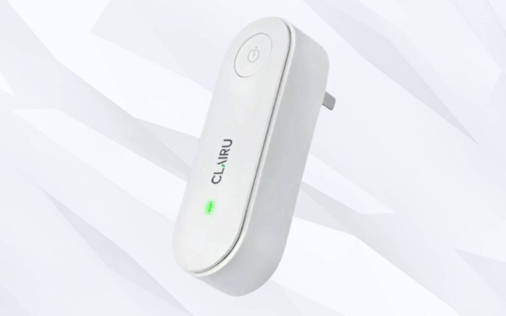 Clairu Ionischer Luftreiniger - Steckdosen Air Purifier Mit ECO-Chip, Weiß 11.3x3.8x3cm