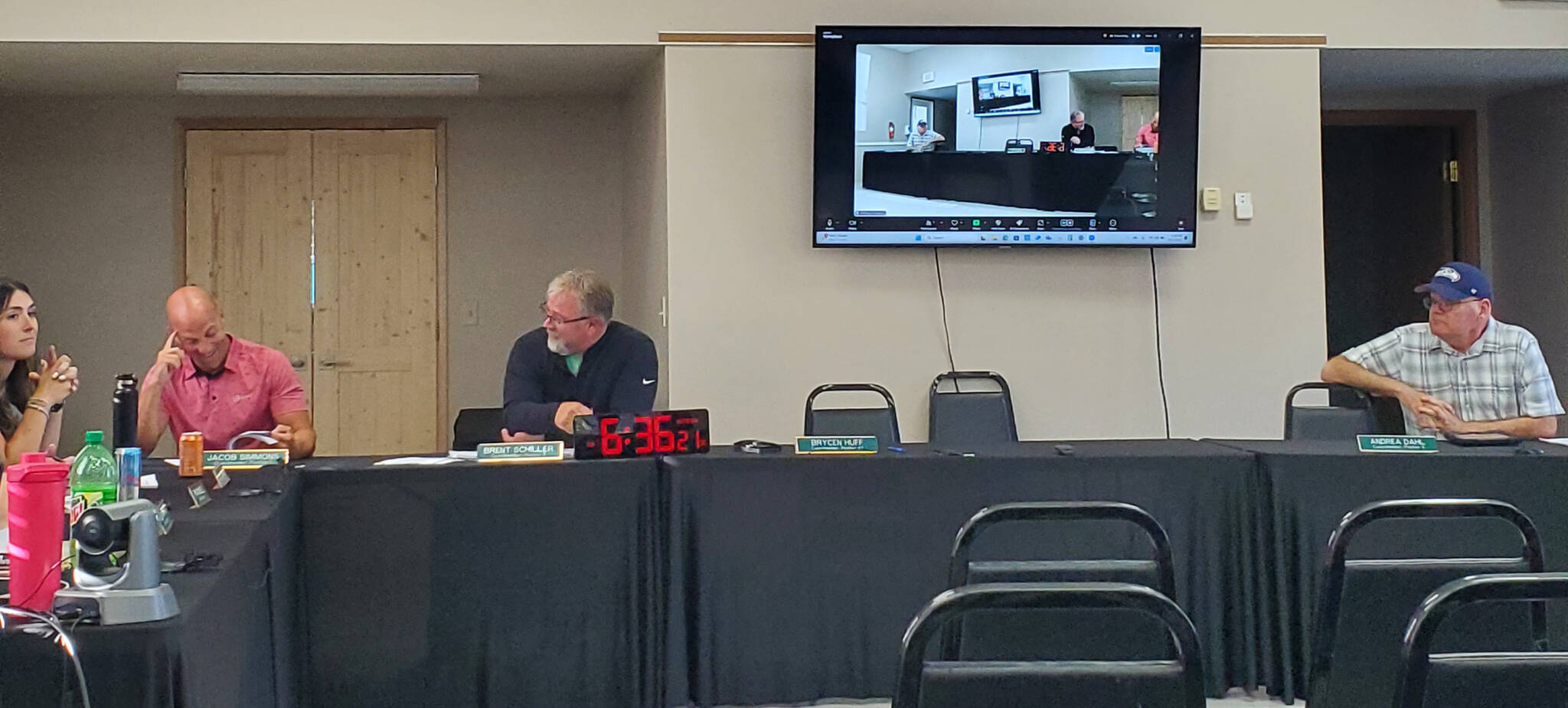 Andrea Watts / The Daily World
At the city of McClearys Aug. 13 city council meeting, items discussed by the council included the Train Restoration Proclamation, a call for volunteers to serve on the Planning Commission, a financial update, and a Guestbook Resolution.