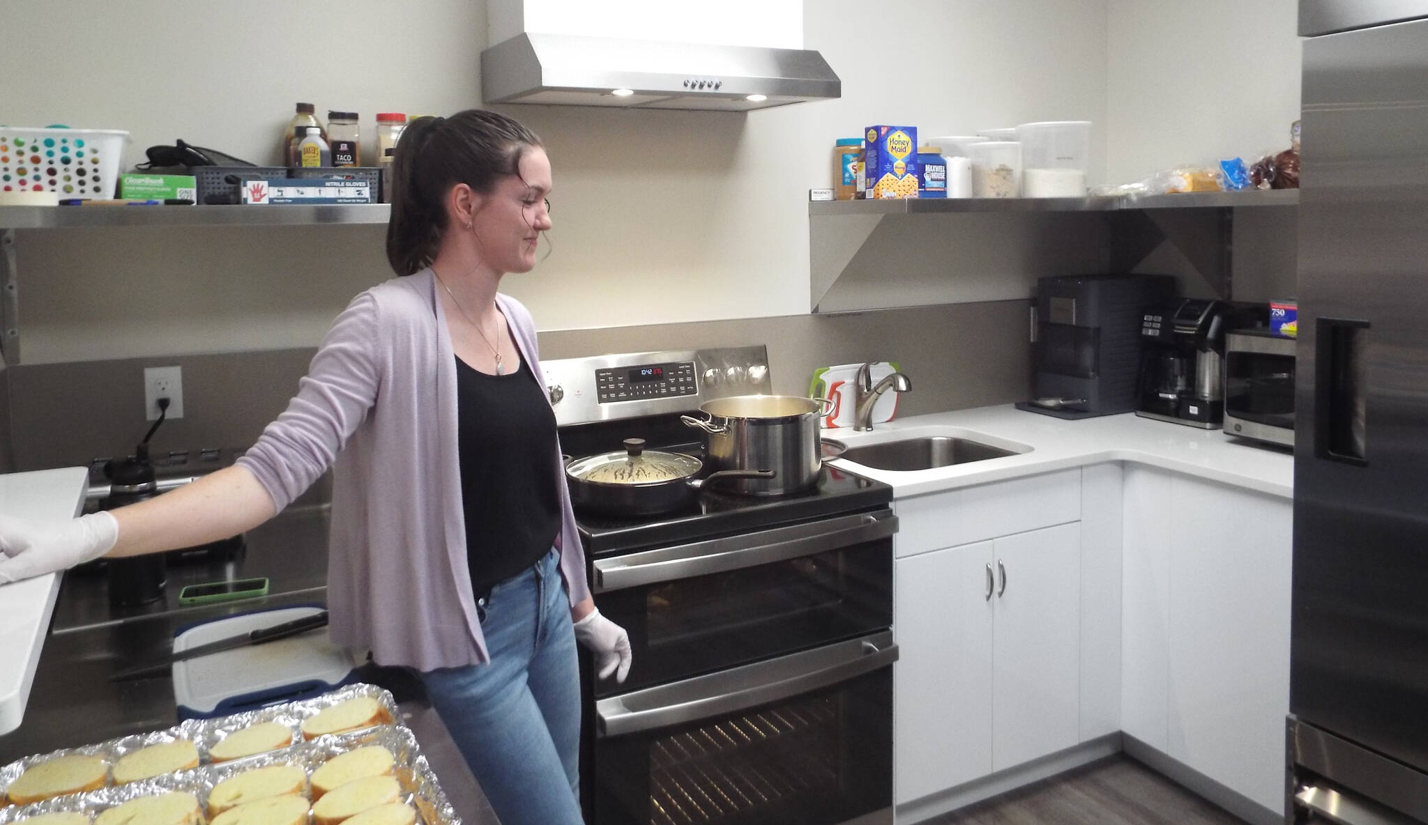 Between the three Learning to Grow buildings, they serve 15,000 snacks a month, and Executive Director Stephanie Smith estimates they go through two gallons of milk a day, conservatively.