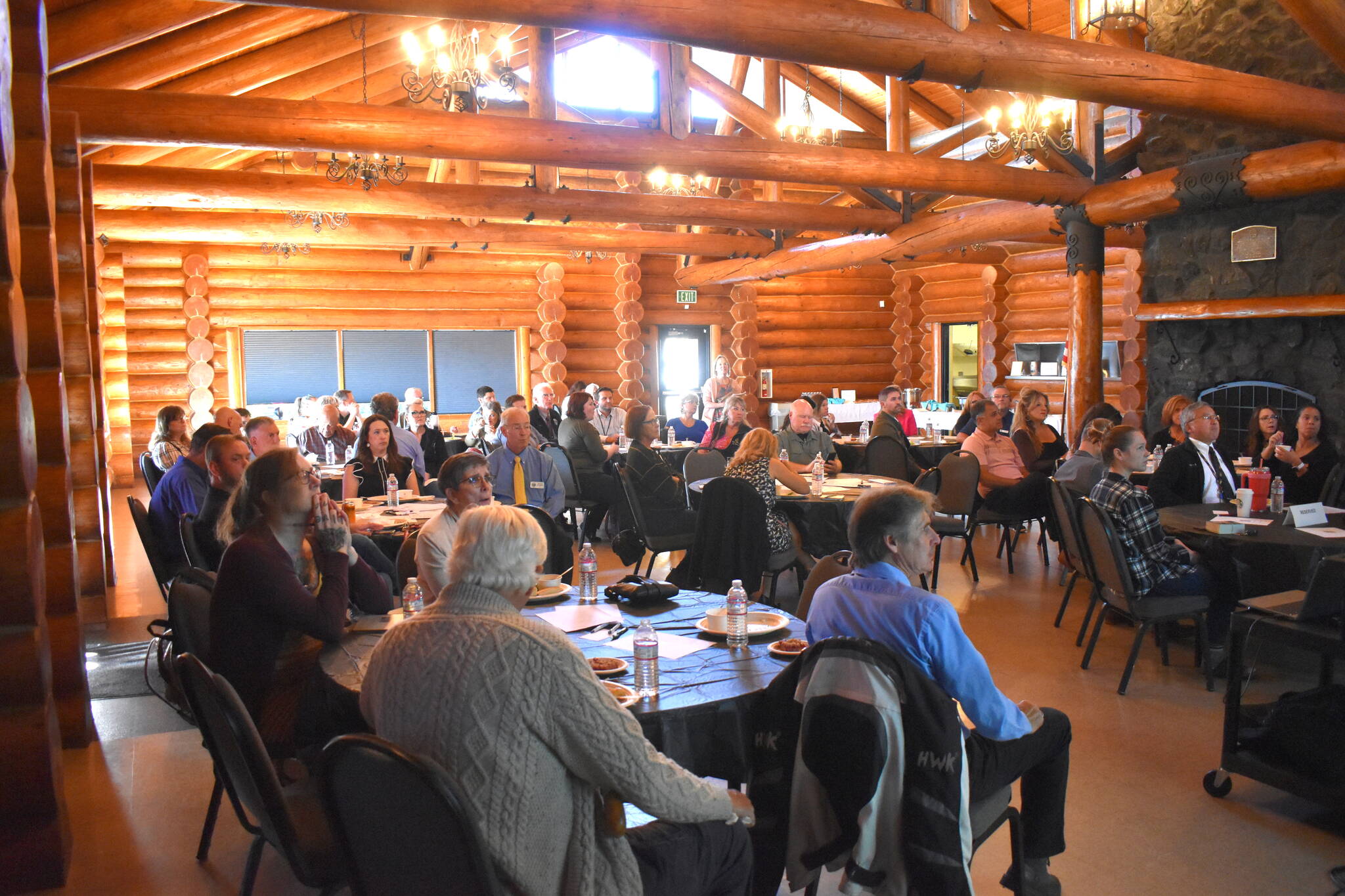 Jerry Knaak/ The Daily World
A packed house attended the September GGHI Business Forum Lunch at the Rotary Log Pavilion in Aberdeen.