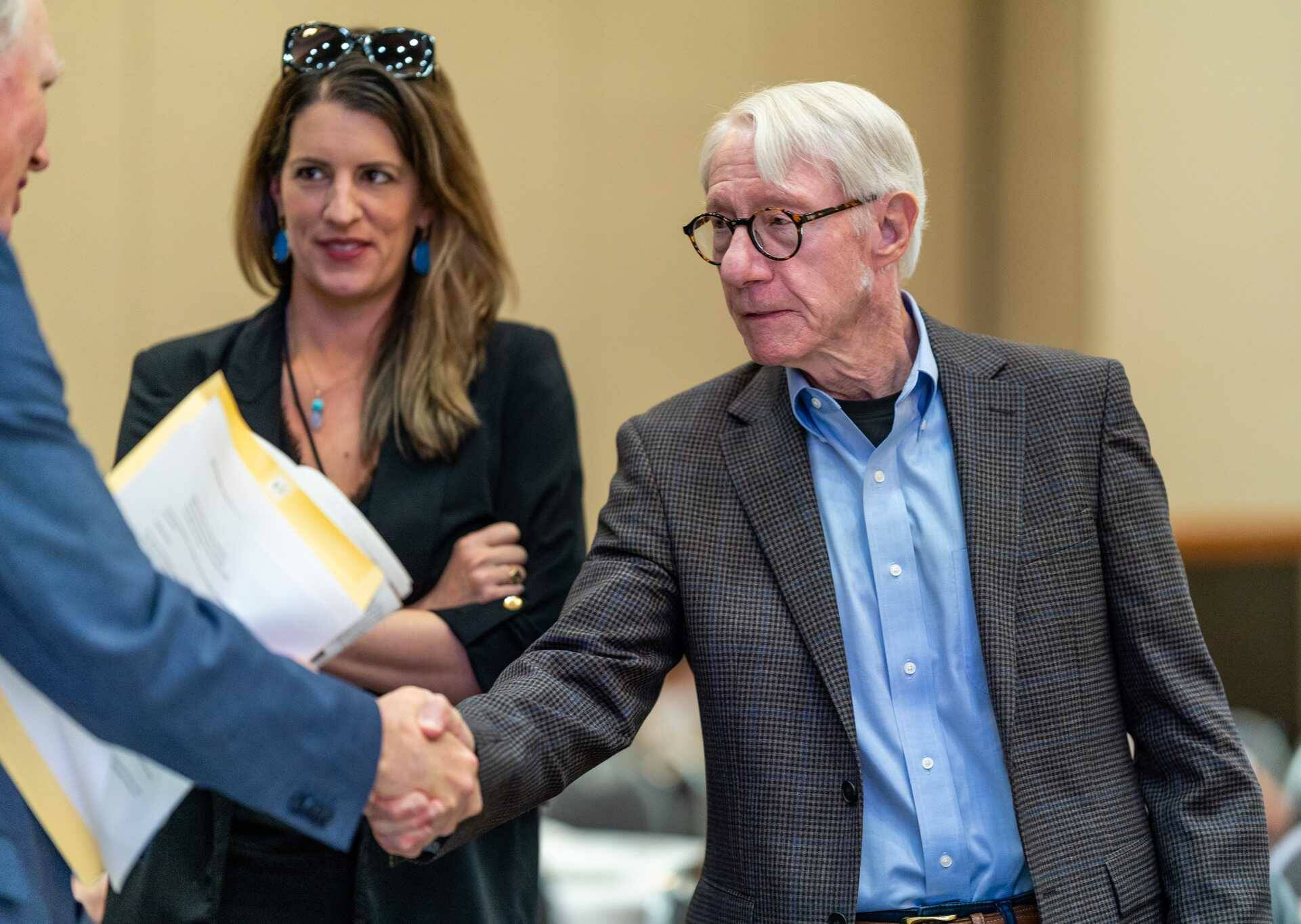 Washington Newspaper Publishers Association
John Hughes, long-time publisher of The Daily World, accepts his lifetime achievement award at the Washington Newspaper Publishers Association’s annual convention in Wenatchee on Oct. 4.