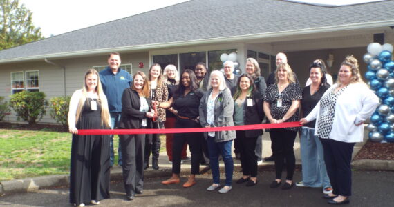 Andrea Watts / The Daily World
On Oct. 10, Greater Grays Harbor Inc. held a ribbon cutting to formally celebrate Montesano Health and Rehab Center’s reopening. In Sept. 2022, the facility caught fire and had to be rebuilt.